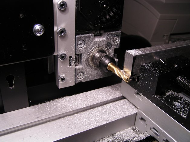 Milling project of aluminium with the unimat mill