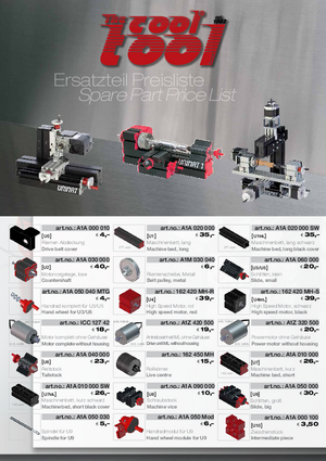 Spare Part Price List